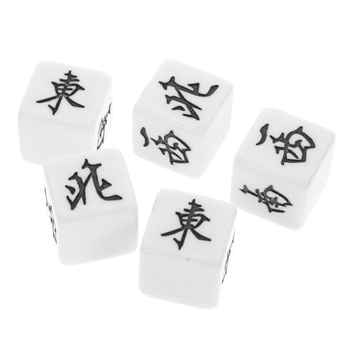 Milisten 5 Stück Würfel-Layouts Winde Mahjong-Würfel Richtung nur Würfel für Spiel Brettspiel Würfel Spieleprop Partygeschenk Brettspiel-Tool Würfelspielspielzeug Acryl Milisten 5 Stück Würfel-Layouts Winde Mahjong-Würfel Richtung nur Würfel für Spiel Brettspiel Würfel Spieleprop Partygeschenk Brettspiel-Tool Würfelspielspielzeug Acryl von Milisten