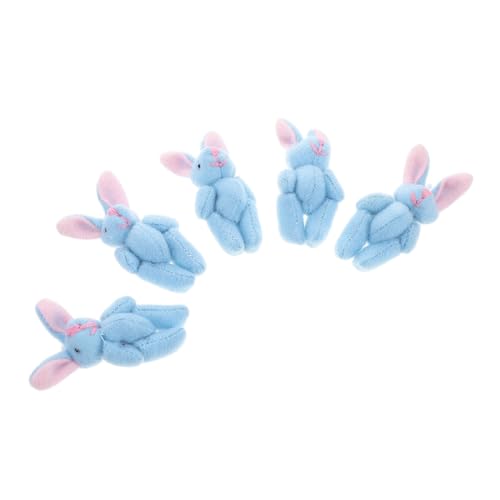 Milisten 5 Stück gemeinsames Kaninchen Mini Stofftiere kleine Hasenpuppe Süße Hasenpuppe süße Kuscheltiere Geburtstagsfeierspielzeug Hochzeitstorte Topper kurzer Plüsch Himmelblau Milisten 5 Stück gemeinsames Kaninchen Mini Stofftiere kleine Hasenpuppe Süße Hasenpuppe süße Kuscheltiere Geburtstagsfeierspielzeug Hochzeitstorte Topper kurzer Plüsch Himmelblau von Milisten