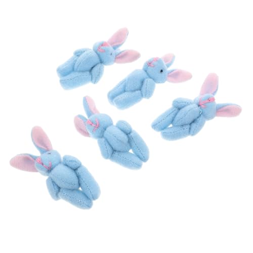 Milisten 5 Stück gemeinsames Kaninchen kleiner Hase Plüsch Geburtstag Plüschtiere kleiner Kaninchenplüsch Tortenaufsätze für Geburtstage kurzer Plüsch Sky-blue Milisten 5 Stück gemeinsames Kaninchen kleiner Hase Plüsch Geburtstag Plüschtiere kleiner Kaninchenplüsch Tortenaufsätze für Geburtstage kurzer Plüsch Sky-blue von Milisten