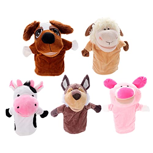 Milisten 5 Stück tierische Marionette Handpuppen für Fingerpuppe Handpuppen für Babys Baumwoll -Handpuppen Kinderpuppen Handpuppe PP Baumwolle Milisten 5 Stück tierische Marionette Handpuppen für Fingerpuppe Handpuppen für Babys Baumwoll -Handpuppen Kinderpuppen Handpuppe PP Baumwolle von Milisten