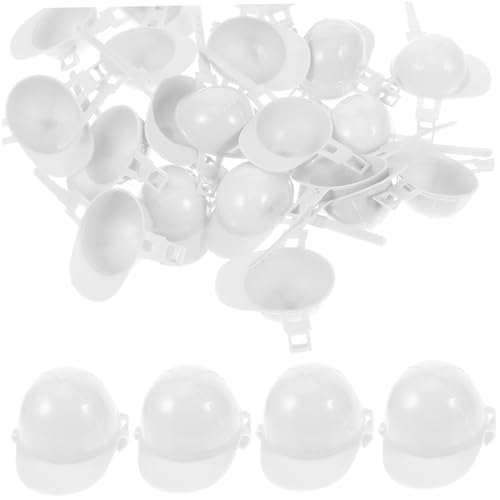 Milisten 50 Stück BAU von Schutzhelmen Hüte Miniatur-Bauhut halllowen heeloween spielsachen Kuchen deko Vogelhelm aus Kunststoff Mini-Sicherheitshut aus Kunststoff Plastik Weiß Milisten 50 Stück BAU von Schutzhelmen Hüte Miniatur-Bauhut halllowen heeloween spielsachen Kuchen deko Vogelhelm aus Kunststoff Mini-Sicherheitshut aus Kunststoff Plastik Weiß von Milisten