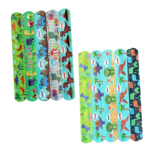 Milisten 50 Stück Dinosaurier Cartoon Armbänder Bunte Slap Bands für Leicht und Bequem für Geburtstagsfeiern und Mitgebsel Zufällige Designs Milisten 50 Stück Dinosaurier Cartoon Armbänder Bunte Slap Bands für Leicht und Bequem für Geburtstagsfeiern und Mitgebsel Zufällige Designs von Milisten