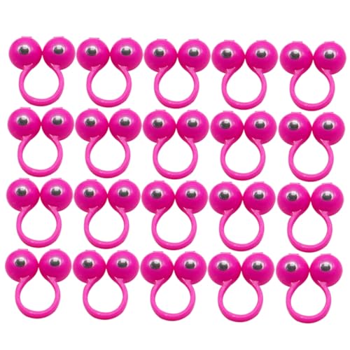 Milisten 50 Stück Fingerpuppen Ringe mit Großen Augen Spaßiges Finger für Puppentheater Rollenspiele und Partys Zufällige Farben Zufällige Farbe Zufällige Farbe von Milisten