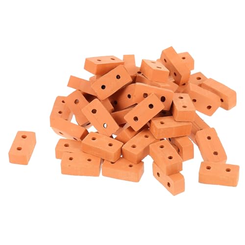 Milisten 50 Stück Gebäudemodellsteine Miniaturziegel gefälschter Ziegelstein Bausatz Leicht Miniaturen Bausteine Zubehör für die Landschaftsgestaltung Mini-Steine Ton rot Milisten 50 Stück Gebäudemodellsteine Miniaturziegel gefälschter Ziegelstein Bausatz Leicht Miniaturen Bausteine Zubehör für die Landschaftsgestaltung Mini-Steine Ton rot von Milisten