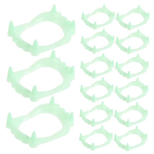 Milisten 50 Stück Glühende Vampirzähne Horrible Fake Teeth für Halloween Cosplay Luminous Fake Teeth als Party Requisite für Grusel Events und Verkleidungen Milisten 50 Stück Glühende Vampirzähne Horrible Fake Teeth für Halloween Cosplay Luminous Fake Teeth als Party Requisite für Grusel Events und Verkleidungen von Milisten