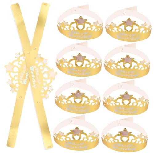 Milisten 50 Stück Goldene Papierkronen für Erwachsene Faltbare Geburtstagskrone für Partys Glitzernde Partyhüte für Jungen und Spaß und Freude Milisten 50 Stück Goldene Papierkronen für Erwachsene Faltbare Geburtstagskrone für Partys Glitzernde Partyhüte für Jungen und Spaß und Freude von Milisten