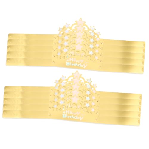 Milisten 50 Stück Goldene für Faltbare Geburtstagsmütze für Erwachsene für Partys und Fotos Opp Beutelverpackung Sternenhimmel Design Milisten 50 Stück Goldene für Faltbare Geburtstagsmütze für Erwachsene für Partys und Fotos Opp Beutelverpackung Sternenhimmel Design von Milisten