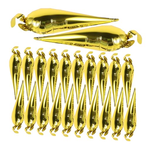 Milisten 50 Stück Große Star Folienballons Gold Leuchtende Deko für Party Hochzeit Shower und Abschlussfeier Reflektierendes Design für Eindrucksvolle Hintergründe von Milisten