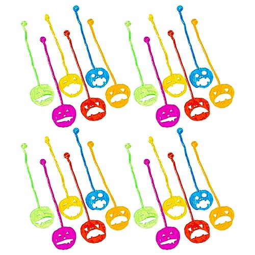Milisten 50 Stück Halloween Klebe Pumpkins Stretchy Sticky Props für Stressfreies und Dekoration für Partys und Unterhaltsam von Milisten