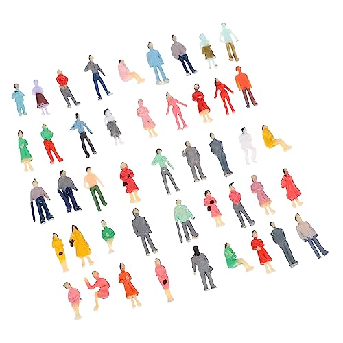 Milisten 50 Stück Kapselfarbe Man Model Mini-Figuren, Großpackung Miniaturen Colorful Plastik Milisten 50 Stück Kapselfarbe Man Model Mini-Figuren, Großpackung Miniaturen Colorful Plastik von Milisten