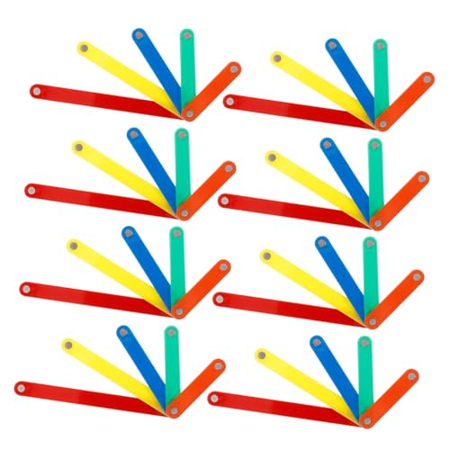 Milisten 50 Stück Magnetische Spleißstreifen geometrisches Werkzeug zählstöcke für Mathematik sensorisches geometrischer Stock Rechenspielzeug für Plastik von Milisten