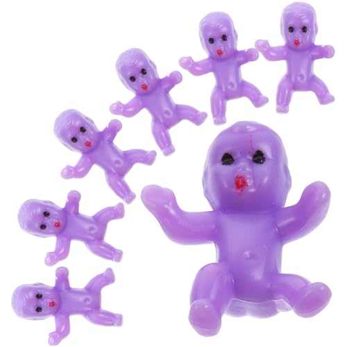 Milisten 50 Stück Miniatur Babyfiguren Adorable Plastikkinder für Shower Deko und Kreative Spiele für Mini Häuser und Tricks von Milisten