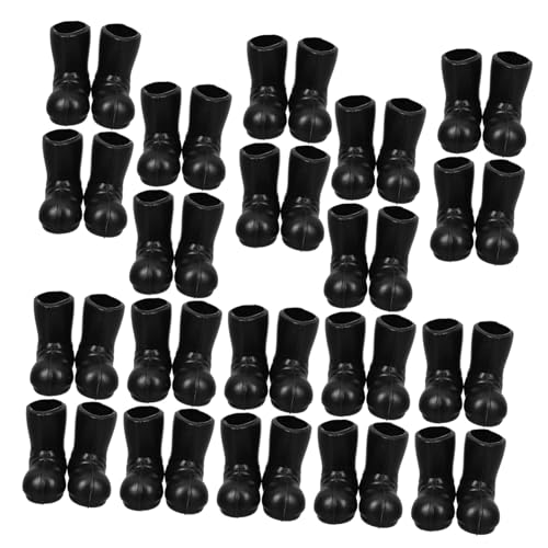 Milisten 50 Stück Ministiefel Gnom Stiefel Mit Klein Winzig Weihnachtsdekoration Miniatur Stiefel Puppe Weihnachten Schuhe Für Handwerk Dekorationen Dekorativ Mini- -dekore Sport Black von Milisten