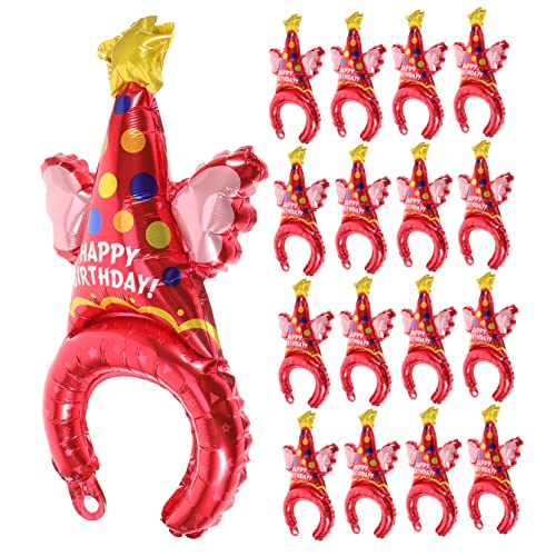 Milisten 50 Stück Party Ballon Hüte „Happy Birthday“ Kopfbedeckungen Geburtstagsthema Party Dekoration Aufblasbare Ballons Party Dekorationen Stirnbänder Geburtstagsparty Milisten 50 Stück Party Ballon Hüte „Happy Birthday“ Kopfbedeckungen Geburtstagsthema Party Dekoration Aufblasbare Ballons Party Dekorationen Stirnbänder Geburtstagsparty von Milisten
