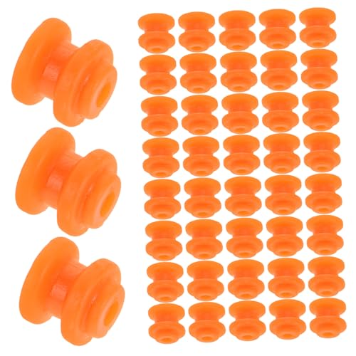 Milisten 50 Stück Riemenscheibe Aus Kunststoff Animatronische Teile Rc-bootsmotor-kit Maschinengetriebe Zahnrad -ersatzteile Schneckengetriebe Aus Kunststoff Mini-Motor-kit Plastik Orange von Milisten