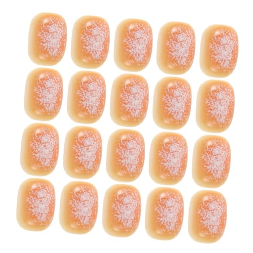 Milisten 50 Stück Simulierte Brotverzierungen Dekor Miniatur Lebensmittelmodell Mini Lebensmittelfigur Aus Kunstharz Simulation Backen Von Brot Mini Küchenornamente Simulation Von von Milisten