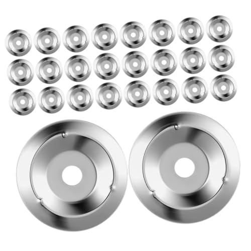 Milisten 50 Stück Tambourin Jingle Bell Ringe Metall Cymbal Ersatz Trommel Glocken Zubehör für Handglocken Kirchen Percussion von Milisten