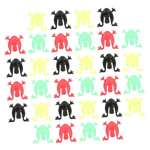 Milisten 50 Stück Teiliges Kleine Kunststoff Hüpf Frosch Spielzeuge Bunte Sprungtiere für Leichtes Fingerspielzeug für Drinnen und Draußen für Kindergarten und Partyspaß von Milisten