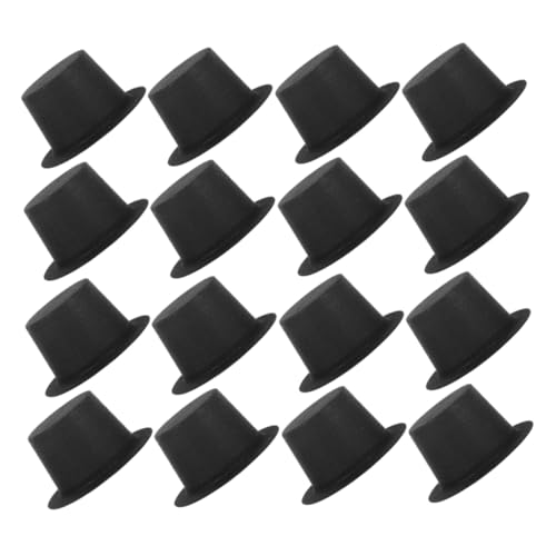 Milisten 50 Stück Teiliges Schwarze Mini Miniatur Hüte aus Flockiertem PVC Langlebig und Leicht zu Reinigen für DIY Bastelarbeiten Weihnachtsdeko Puppen und Schneemann Accessoires Milisten 50 Stück Teiliges Schwarze Mini Miniatur Hüte aus Flockiertem PVC Langlebig und Leicht zu Reinigen für DIY Bastelarbeiten Weihnachtsdeko Puppen und Schneemann Accessoires von Milisten