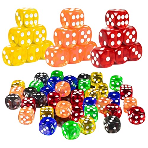Milisten 50 Stück Transparente Würfel Partygeschenk Spiel Würfel Sechsseitige Würfel Farbspiel Würfelspiel Spielzubehör Zubehör Für Brettspiele Partywürfel Acryl Zufällige Farbe Milisten 50 Stück Transparente Würfel Partygeschenk Spiel Würfel Sechsseitige Würfel Farbspiel Würfelspiel Spielzubehör Zubehör Für Brettspiele Partywürfel Acryl Zufällige Farbe von Milisten
