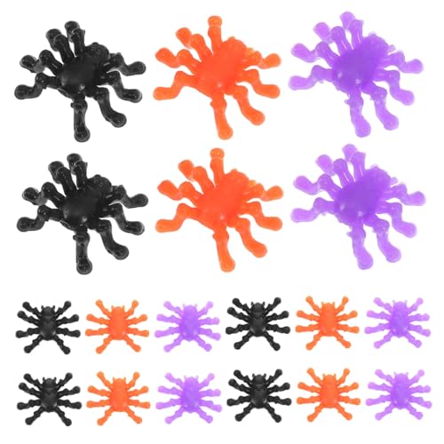 Milisten 50 Stück Wandkletterspielzeug Wandkriechendes Klebriges Klebrige Crawler Lustiges Klebriges Spinne Dehnbare Klebrige Entspannungsrequisiten Lustige Klebrige Requisiten von Milisten