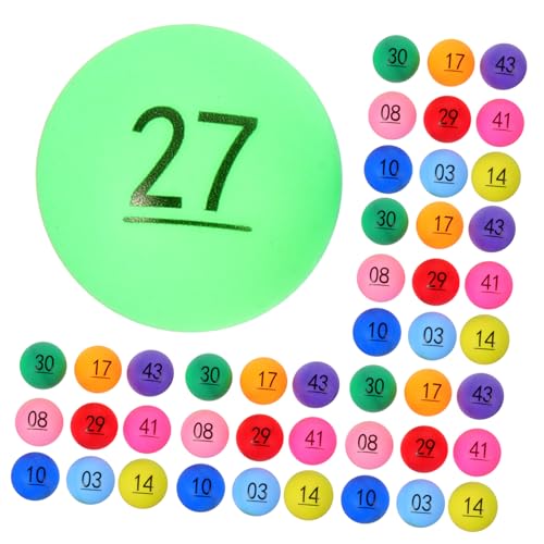 Milisten 50 Stück Zahlenball Zeichnen Sie Zahlenkugeln Spielbälle Sphäre Partybälle 0-50 Nummerierte Kleine Kugeln Bunt Geburtstags-Bingo Große Zahlenkugeln Tombola Für Pp Milisten 50 Stück Zahlenball Zeichnen Sie Zahlenkugeln Spielbälle Sphäre Partybälle 0-50 Nummerierte Kleine Kugeln Bunt Geburtstags-Bingo Große Zahlenkugeln Tombola Für Pp von Milisten