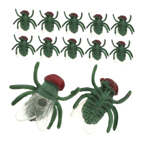 Milisten 50 Stücke Fly Gefälschte Gefälschte Party Prop Künstliche Modell Mini Erkenntnis Streich Realistische Miniatur Modell Ornament Heikles Kunststoff von Milisten