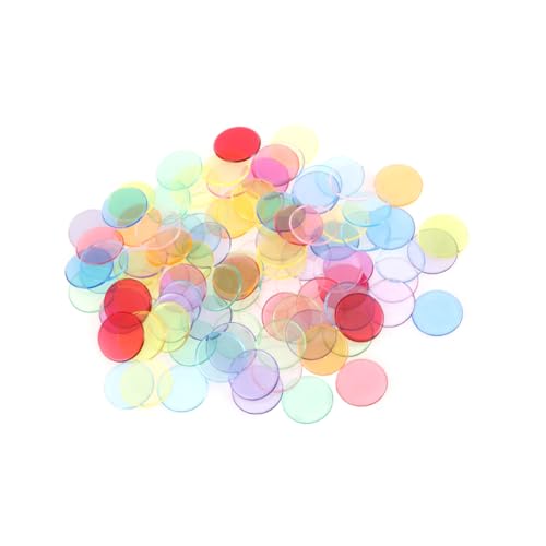 Milisten 500 Stück Farbchips Bingo-Zubehör Spiel-Bingo-Chips Bingo -Marker von Milisten