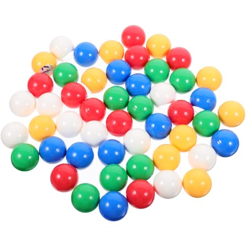 Milisten 50 Stück Bunte Bingo Kugeln für Lotteriespiele Nummerierte Party Requisiten für Tombola und Spiele Leichte und Langlebige Spielbälle für Veranstaltungen von Milisten