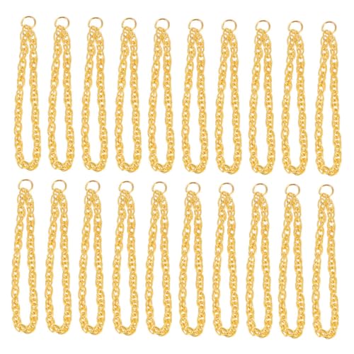 Milisten 50Stücke Mini Puppen Halskette Goldene Ketten für Puppen Dekorative für Rollenspiele und Langlebig und Milisten 50Stücke Mini Puppen Halskette Goldene Ketten für Puppen Dekorative für Rollenspiele und Langlebig und von Milisten