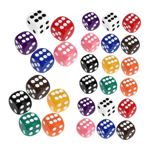 Milisten 50Stücke Seitige Spielwürfel für Brettspiele Party Accessoires Tragbar und Vielseitig Einsetzbar für Spieleabende und Milisten 50Stücke Seitige Spielwürfel für Brettspiele Party Accessoires Tragbar und Vielseitig Einsetzbar für Spieleabende und von Milisten