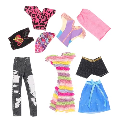 Milisten 5Sätze Teiliges Puppenkleidungsset für Puppen Wiederverwendbare Freizeitkleidung Bezauberndes Outfit für Babypuppen Jeans Hochzeitskleid und Freizeitkleid Milisten 5Sätze Teiliges Puppenkleidungsset für Puppen Wiederverwendbare Freizeitkleidung Bezauberndes Outfit für Babypuppen Jeans Hochzeitskleid und Freizeitkleid von Milisten