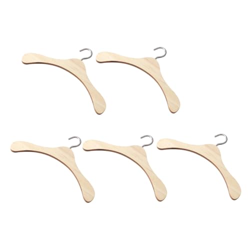 Milisten 5Stücke Holz Kleiderbügel Für Puppen Robustes Puppenzubehör Mit Metallhaken Für Puppenhaus Und Spielzeugorganisation Hochwertige Kleiderbügel Milisten 5Stücke Holz Kleiderbügel Für Puppen Robustes Puppenzubehör Mit Metallhaken Für Puppenhaus Und Spielzeugorganisation Hochwertige Kleiderbügel von Milisten
