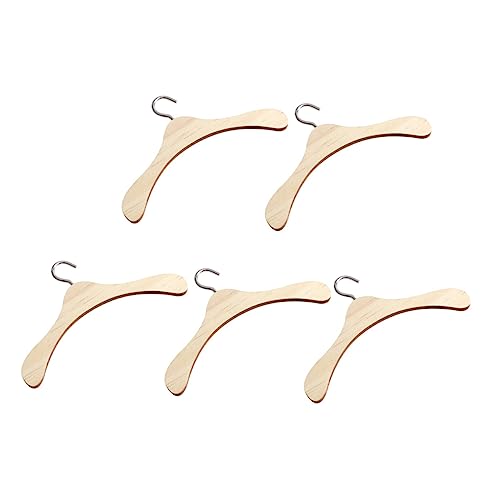 Milisten 5Stücke Holz Kleiderbügel für Puppen Puppenzubehör Holzregal für Puppen Praktische Aufhänger aus Hochwertigem Holz für Miniaturkleidung und Puppenkleider Milisten 5Stücke Holz Kleiderbügel für Puppen Puppenzubehör Holzregal für Puppen Praktische Aufhänger aus Hochwertigem Holz für Miniaturkleidung und Puppenkleider von Milisten