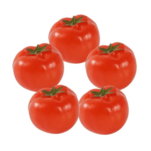 MILISTEN Künstliche Kleiner Tomaten 5 Stücke Realistische Simulation Gemüse Deko für Puppenhaus Fotografie von Milisten
