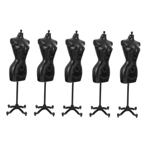 Milisten 5Stücke Puppen Kleid Display Rack Teilig Robustes Kunststoffmaterial Für Puppenhaus Zubehör Fördert Fantasie Und Kreatives Sicher von Milisten