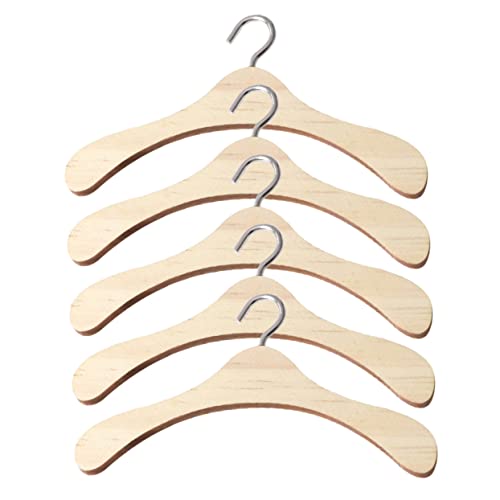 Milisten 5Stücke Puppen Kleiderbügel Aus Holz Für Puppenmöbel Holzaufhänger Natürlicher Farbe Zum Organisieren Von Puppenkleidung Milisten 5Stücke Puppen Kleiderbügel Aus Holz Für Puppenmöbel Holzaufhänger Natürlicher Farbe Zum Organisieren Von Puppenkleidung von Milisten
