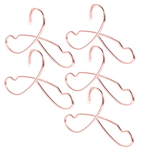 Milisten 5Stücke Puppenkleiderbügel Für Puppen Kleiderbügel Roségold Für Aufbewahrung Von Puppenkleidung Für Tops Und Hosen Milisten 5Stücke Puppenkleiderbügel Für Puppen Kleiderbügel Roségold Für Aufbewahrung Von Puppenkleidung Für Tops Und Hosen von Milisten