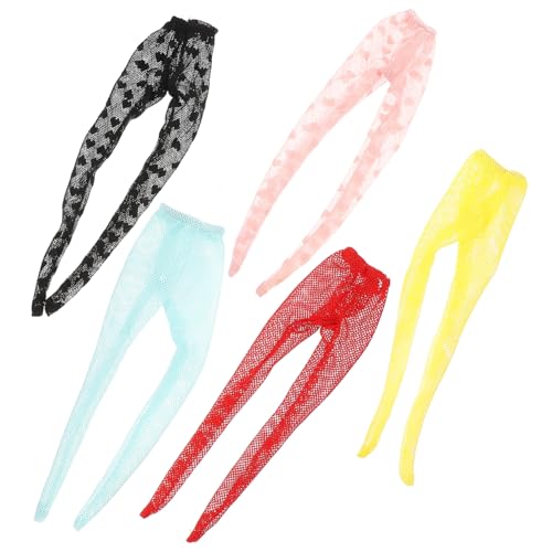 Milisten 5Stücke Puppenstrümpfe Für Elastische Bunten Farben Für Spielzeugpuppen Dekorative Strümpfe Für Kreative Outfits Und Rollenspiele von Milisten