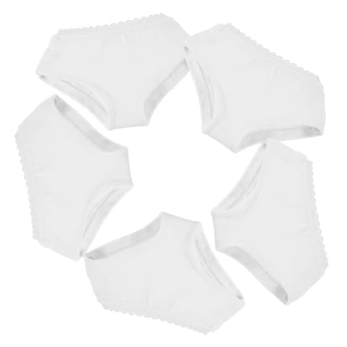 Milisten 5Stücke Puppenunterwäsche Elastische für Babypuppen Einfarbige Unterhose mit Blumenrand für Puppen von Puppenzubehör für Kreative Rollenspiele Milisten 5Stücke Puppenunterwäsche Elastische für Babypuppen Einfarbige Unterhose mit Blumenrand für Puppen von Puppenzubehör für Kreative Rollenspiele von Milisten