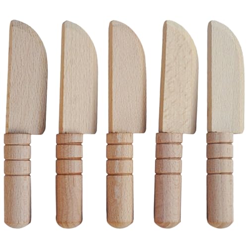 Milisten 5Stücke Teiliges Holzschneider Spielzeugset für Puppenhaus DIY Cutter für Kreative Holzspielzeug Dekoration Fördert Hand Augen Koordination und Fantasie für Miniatur Deko von Milisten