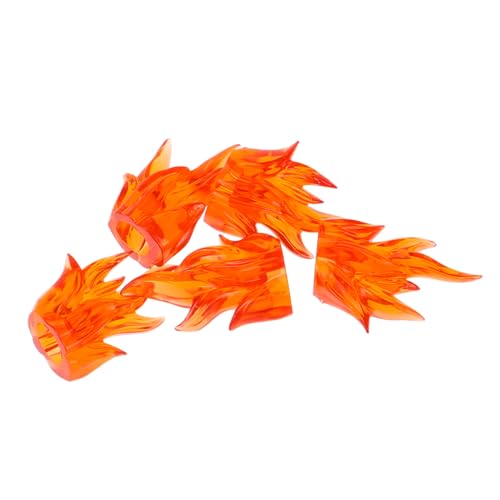 Milisten 5Stücke Teiliges Miniaturfeuer Bausteine Mit Aufregenden Und Flammeneffekten Für Kreatives Und Halloween Dekoration Für Actionfiguren Zubehör von Milisten