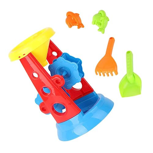 Milisten 5Stücke Teiliges Strandspielzeug Set für Plastik Eimer und Sanduhr für Outdoor Aktivitäten für Strandspaß Robust und Sicher aus Gefertigt von Milisten