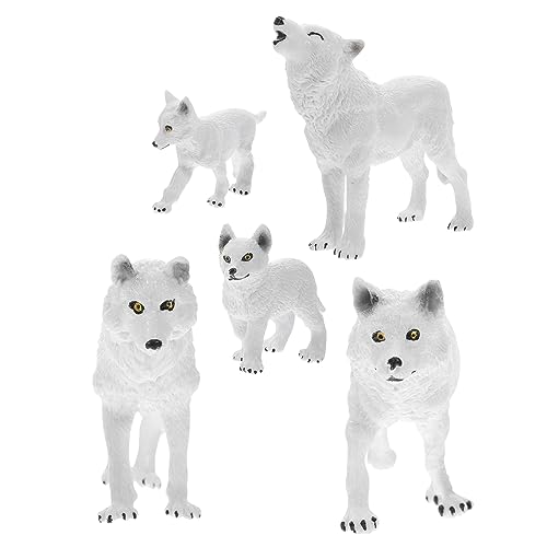 Milisten 5Stücke Teiliges Wolf Modell Realistische Wolfsfiguren für Dekorative Tiermodelle und Lernspielzeug für Zuhause und Garten Milisten 5Stücke Teiliges Wolf Modell Realistische Wolfsfiguren für Dekorative Tiermodelle und Lernspielzeug für Zuhause und Garten von Milisten