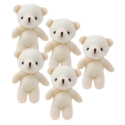 Milisten 5Stücke Weiche Plüschbären Kleine Bärenpuppen für Valentinstagsgeschenke Taschenanhänger Kreative DIY Dekorationen Kuschelige Stofftiere Milisten 5Stücke Weiche Plüschbären Kleine Bärenpuppen für Valentinstagsgeschenke Taschenanhänger Kreative DIY Dekorationen Kuschelige Stofftiere von Milisten
