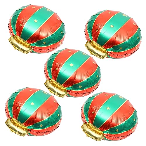 Milisten 5Stücke Weihnachtsballons aus Aluminiumfolie Langlebige Weihnachtsfeier Dekorationen Vielseitige Luftballons für Festliche Anlässe Partys und Fotoshootings Milisten 5Stücke Weihnachtsballons aus Aluminiumfolie Langlebige Weihnachtsfeier Dekorationen Vielseitige Luftballons für Festliche Anlässe Partys und Fotoshootings von Milisten