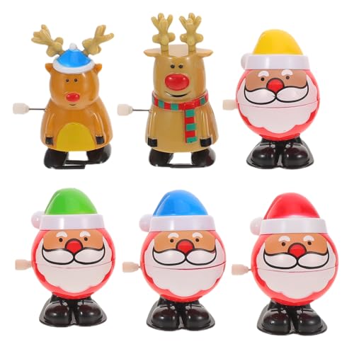 Milisten 6 Aufziehbare Weihnachtsspielzeuge – Weihnachtsstrumpffüller und Geschenktütenfüller – Aufziehspielzeug für die Weihnachtsfeiertage von Milisten