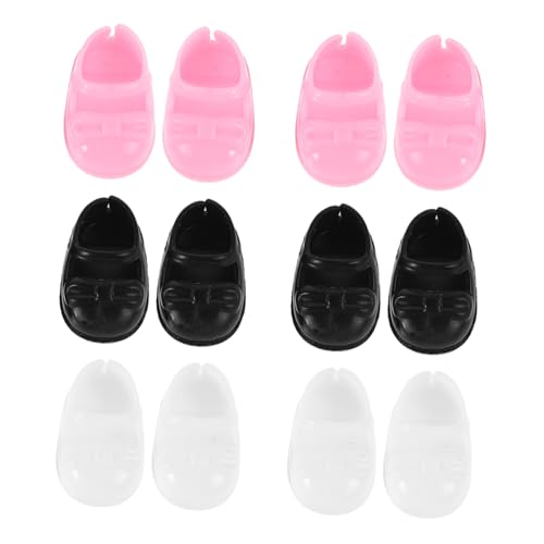 Milisten 6paare Mini Puppenschuhe Süße Dekorative Flachschuhe Für Puppen Und Kostüm Zubehör Für Babypuppen Und Puppenhaus Spielzeug von Milisten