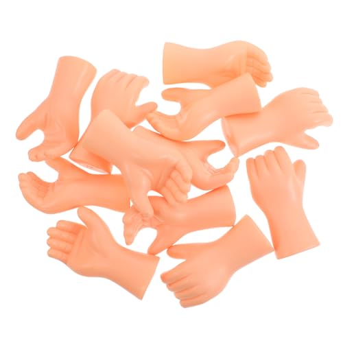 Milisten 6 Paare Realistische Kleine Puppenhände aus Flexiblem Kunststoff DIY Puppenhand Ersatzteile für Basteln Simulation Handmodelle Kreative Puppenaccessoires für Individuelle Figuren von Milisten