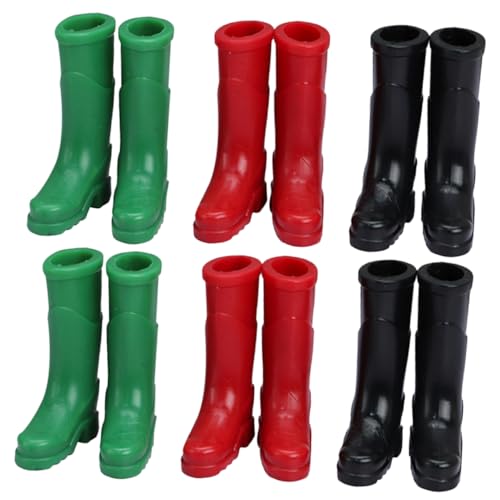 Milisten 6 Paare Stiefel simulieren kleines Schuhmodell Schuhe Miniatur Puppenhauszubehör Mini-Regenstiefel für Toys Puppen-Regenstiefel kleines Hauszubehör Plastik Milisten 6 Paare Stiefel simulieren kleines Schuhmodell Schuhe Miniatur Puppenhauszubehör Mini-Regenstiefel für Toys Puppen-Regenstiefel kleines Hauszubehör Plastik von Milisten